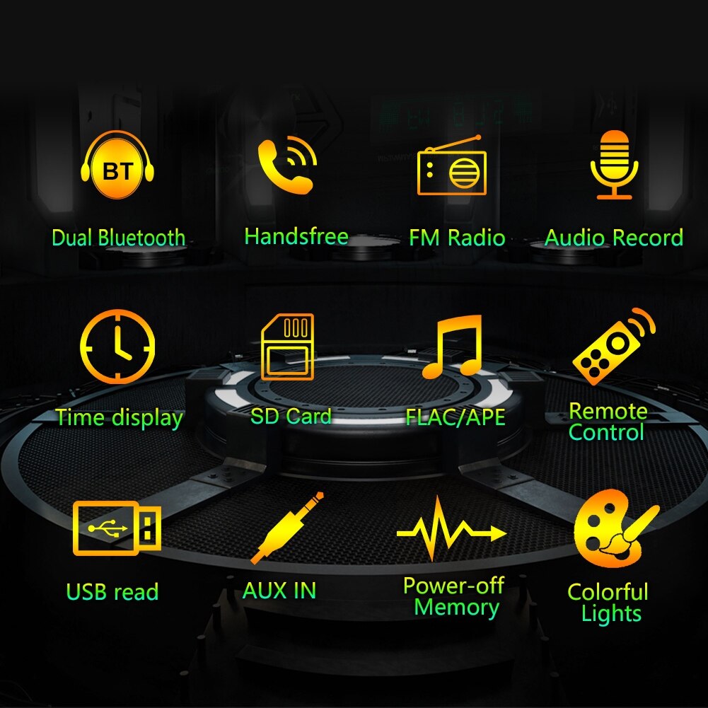 12V Hands-Free Car Auto MP3 Player Bluetooth FM Radio Audio Central Control 503 Multifunctional Car MP3 Player car Accessory