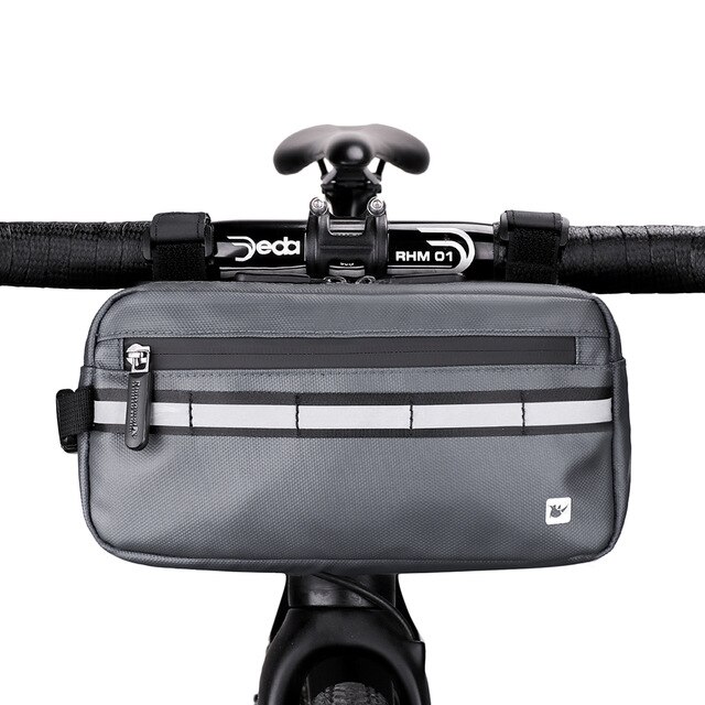Rhinowalk-bolsa para manillar de bicicleta, bolso de hombro portátil multifunción, resistente al agua, accesorios para bicicleta, novedad de: X20990-Gray