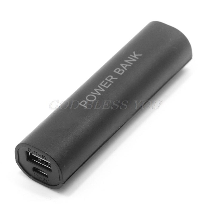 Diy usb mobile power bank charger pack box batterikasse til 1 x 18650 bærbare