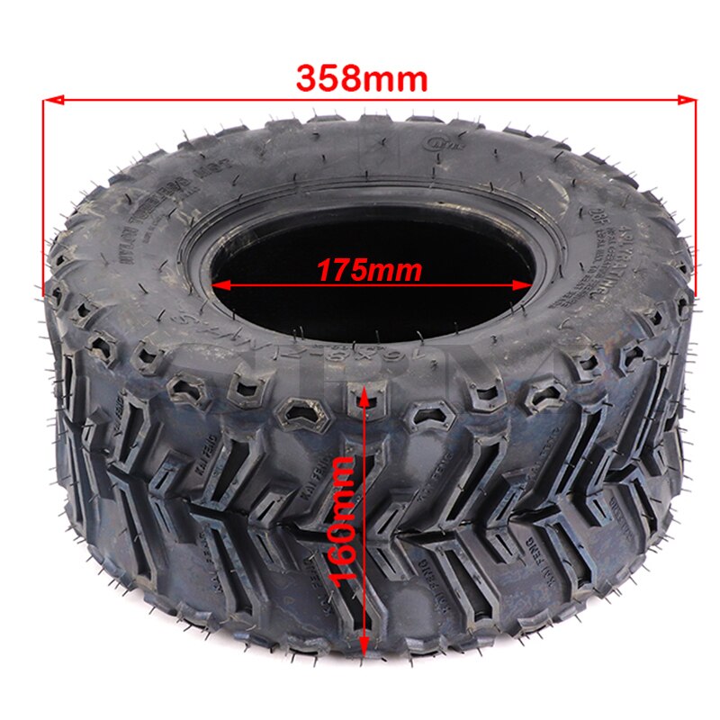 16X8-7 (200/55-7) Kart Auto Parts 7 inch ATV Tires 16X8.00-7 16 * 8-7 Highway Tire Off-road tire Wear-resistant Wheel Tires: Default Title