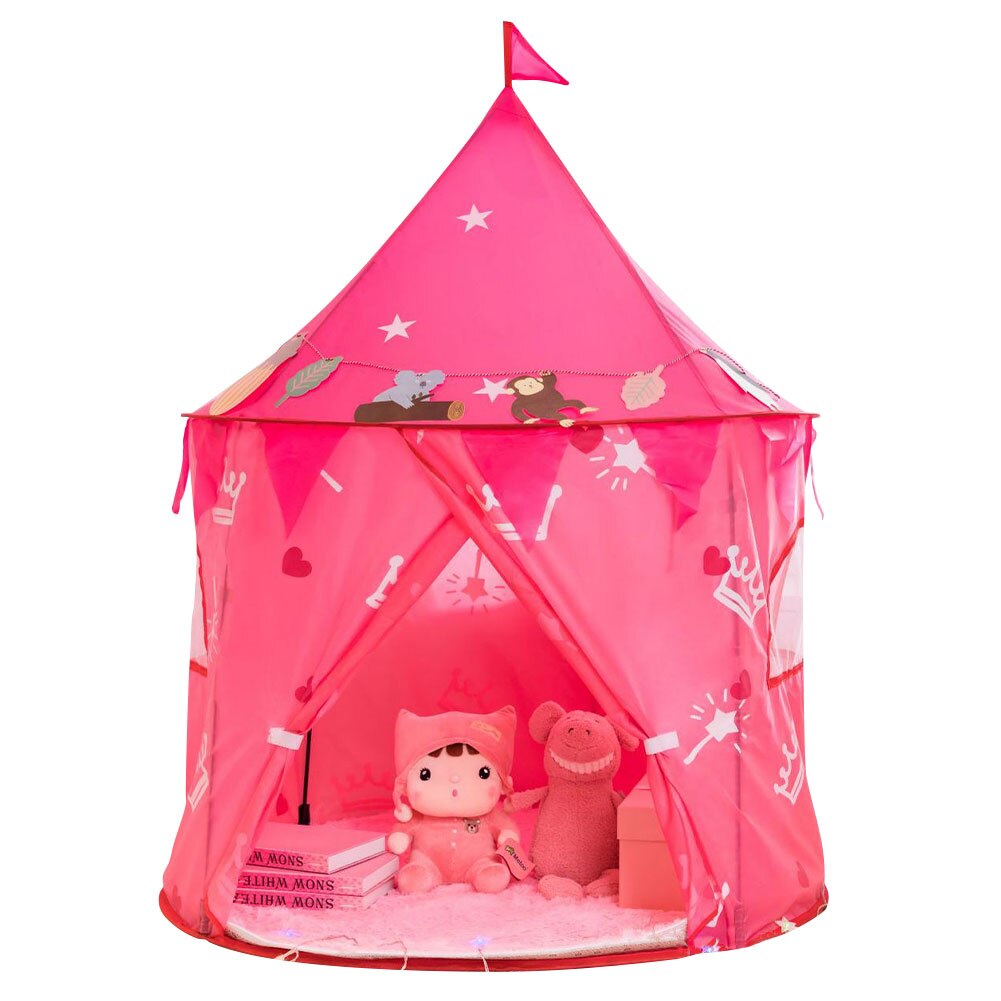 Ruimte Wereld Spelen Tent Kids Indoor Outdoor Prinses Kasteel Vouwen Cubby Speelgoed Enfant Kamer Huis Kinderen Tent Teepee Playhouse: E