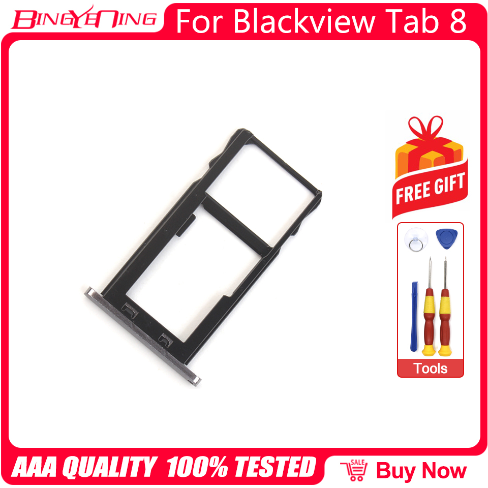 100% Original For Blackview Tab 8 SIM Card Tray &amp; Micro SD Card Tray Holder Slot Adapter Dual SIM Replacement Parts: Default Title
