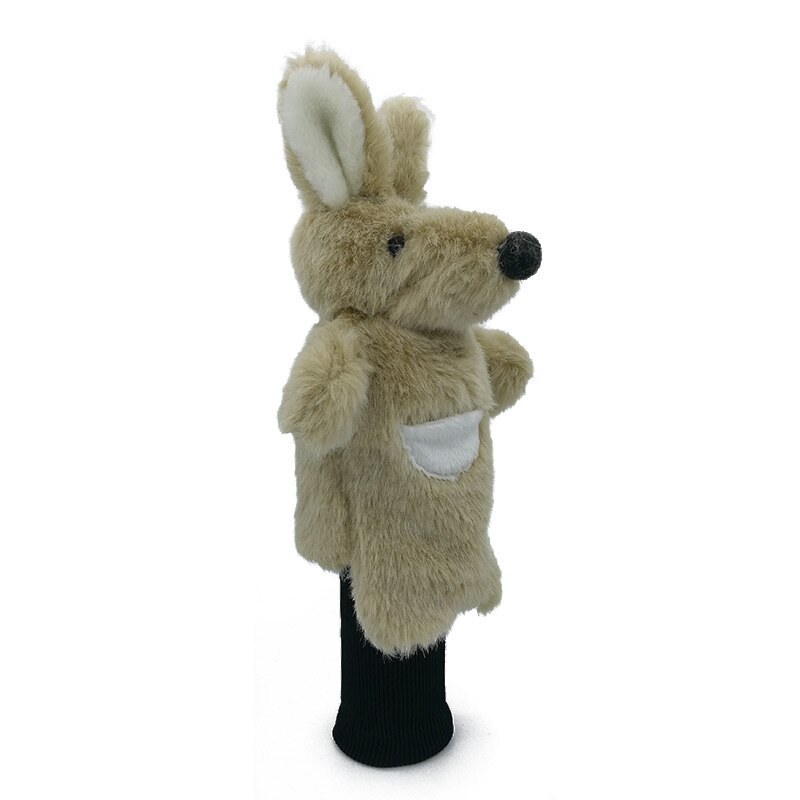 Au kangaroo golf head cover fairway woods hybrid animal golf clubs headcover & long sleeve maskot novelty cute