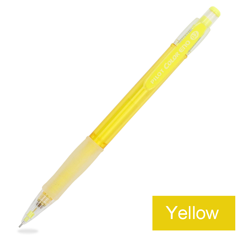 Pilot COLOR ENO Mechanical Pencil 0.7mm 8 Colors Writing Drawing Sketching Pencils Japanese School Supplies HCR-197: Yellow