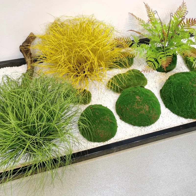 Simuliertes Zwiebelgras, DIY gefälschtes Gras, Gartendekoration, Pflanze, Blumentopf, Märchengarten, Miniaturmodell, künstliche Pflanzen