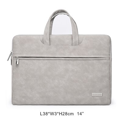 Victoriatourist Laptop tasche 14 ”15,6” männer frauen Geschäft handtasche stilvolle Aktentasche Multi-schicht raum Bote tasche: hell grau (S)