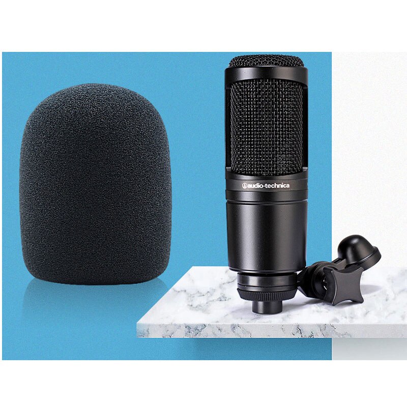 Foam Microphone Windscreen for Audio-Technica AT2020 ATR2500 AT2035 condenser microphones- as a pop filter for the microphones