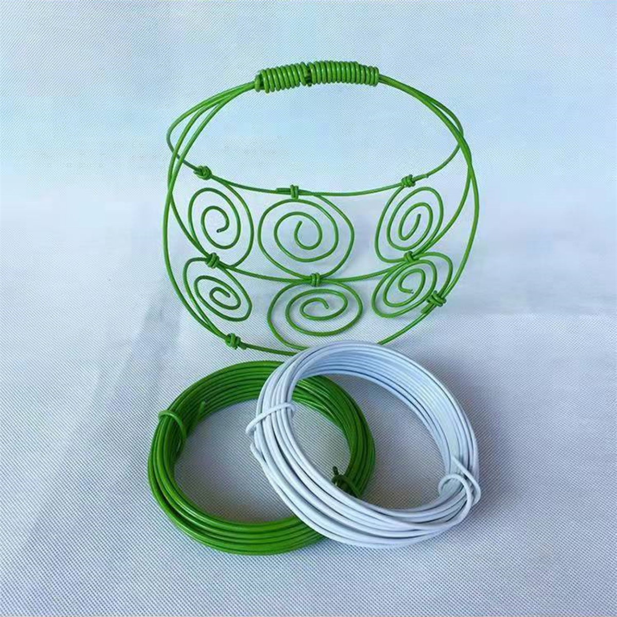 Plante grimpante en plastique revêtu de fer, poteau de support de plante de vigne torsadée, bonsaï en pot, support en fibre de phosphate, décor de jardin bricolage, 10m, 20m
