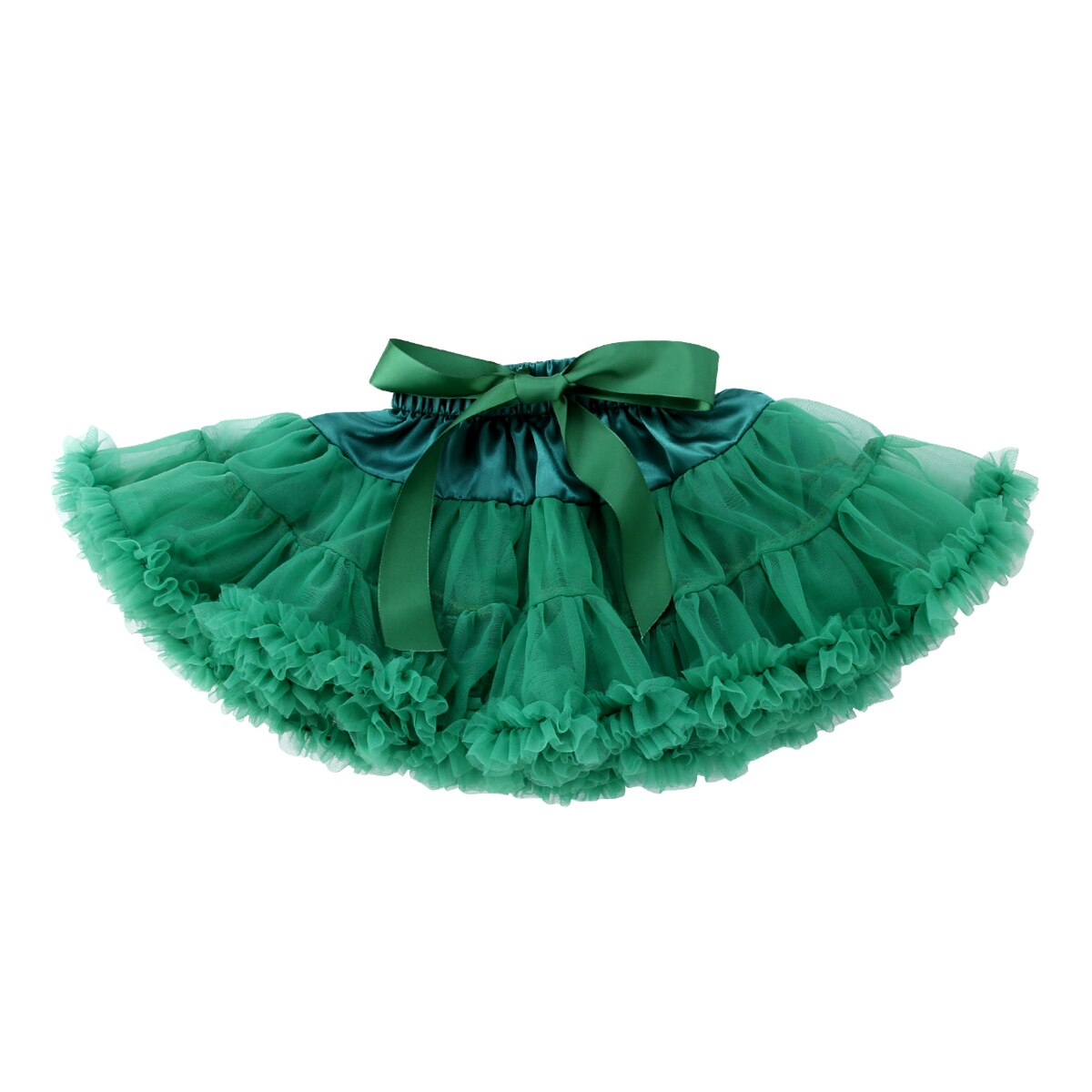 Baby børn piger sommer fluffy tutu kjole nederdel prinsesse fødselsdagsfest underkjole ballet dancewear nederdel 0-24m: Sort