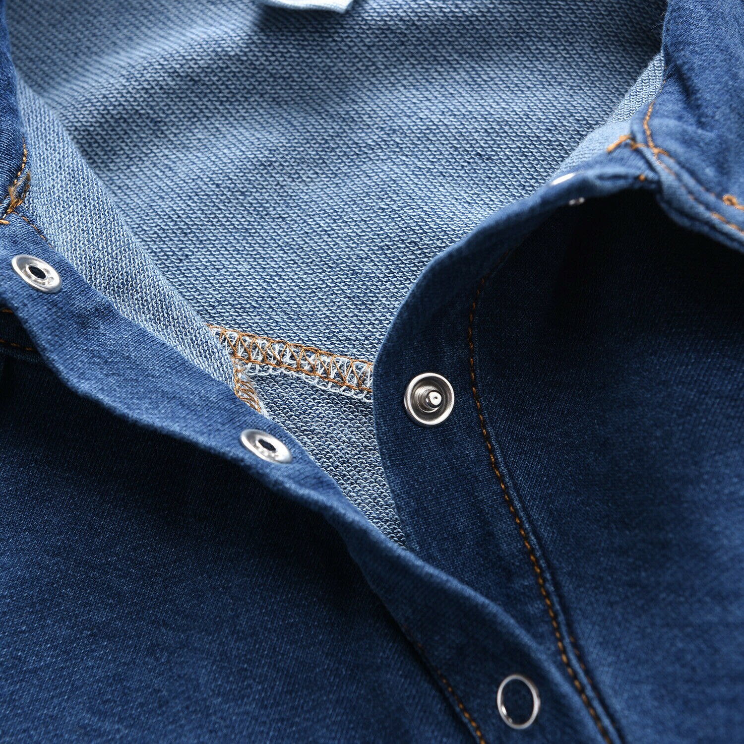 Pelele vaquero para bebés y niños de 0 a 4 años, mono de manga larga, trajes, ropa para niños, bolsillo en el pecho, cuello vuelto
