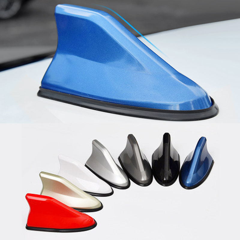 Aileron de requin universel en fibre de carbone, montage sur le toit de la voiture, dessus d'antenne aérienne, radio automatique AM FM, amplificateur de signal, 16cm, le plus récent