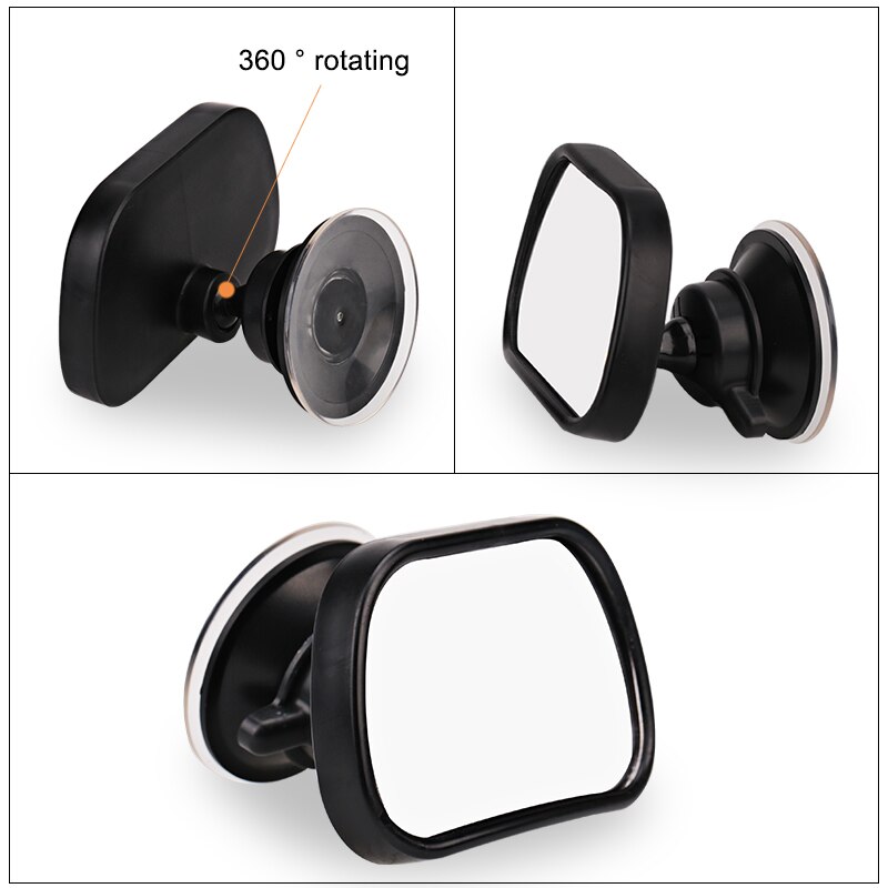 Universele spiegel auto baby achterbank kijkspiegel baby kind achteruitkijkspiegel monitor autostoelhoes auto zwart