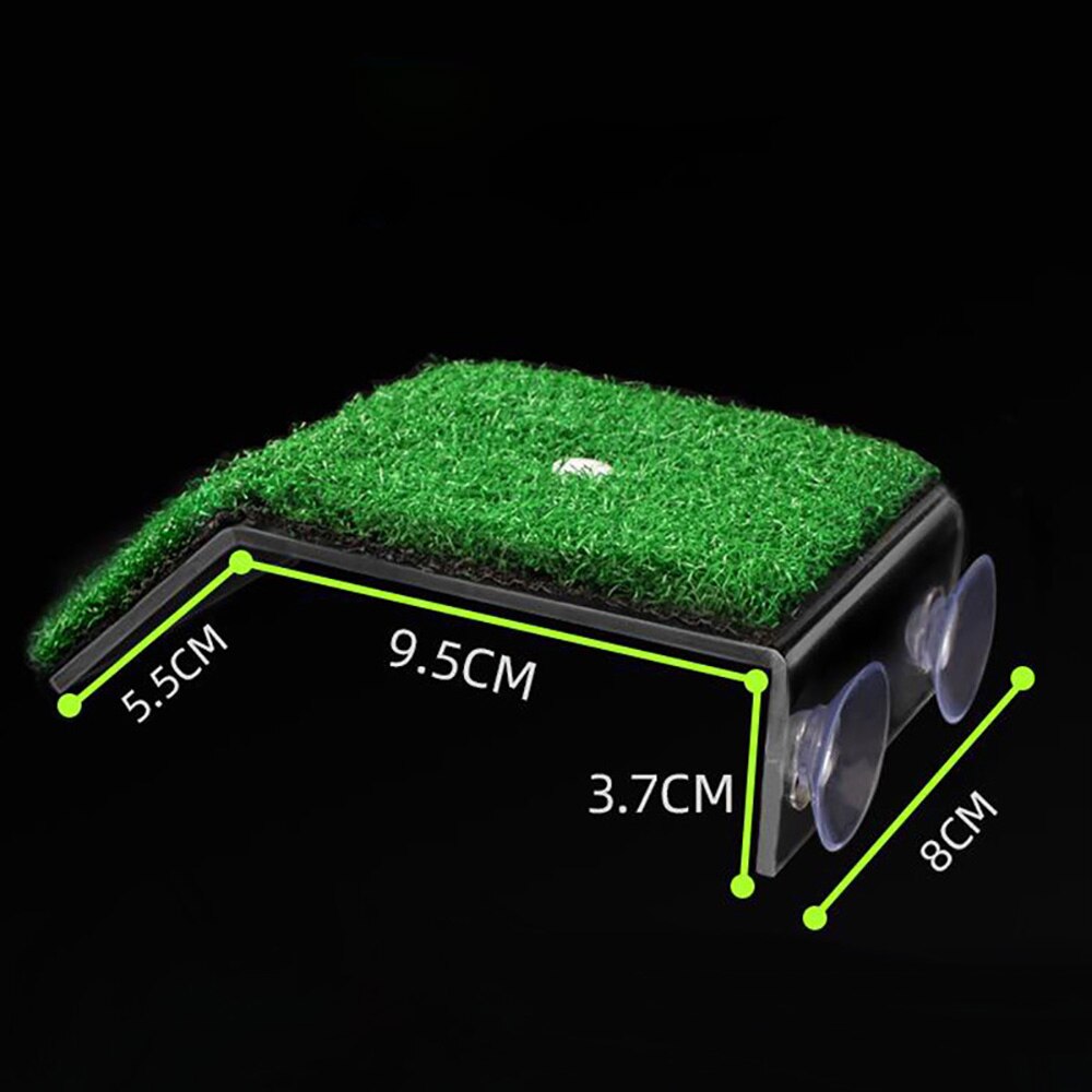 Tortue se prélasser plate-forme Aquarium décor acrylique tortue île Aquariums mousse escalade île pour tortues Reptile réservoir décoration: green