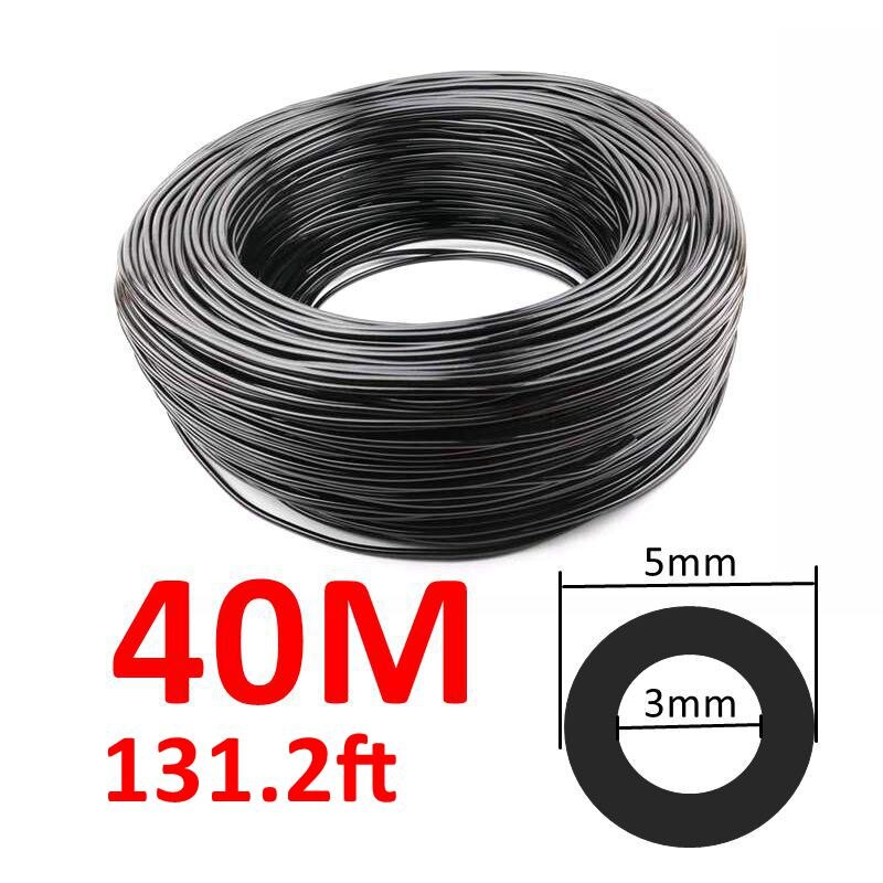 Mangueira de rega de jardim, 10m ~ 100m, 1/8 tamanhos, 3/5mm, pvc, micro tubo de irrigação por gotejamento, plantas, flores, mangueira de aspersão: Borgonha