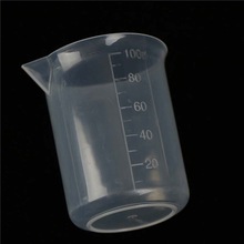 2/10pcs 100mL Clear Plastic Measuring Cup Jug Beakers Kitchen Laboratory Gadgets