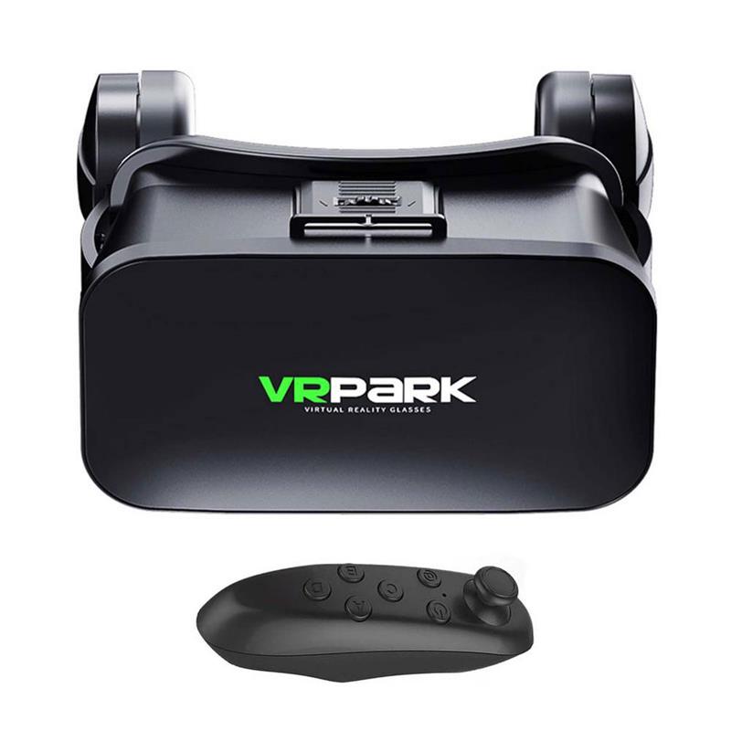 VR Virtual Reality 3D Glasses Box Stereo VR goggles Cardboard Headset Remote Control for IOS Android Smartphone,Wireless Rocker