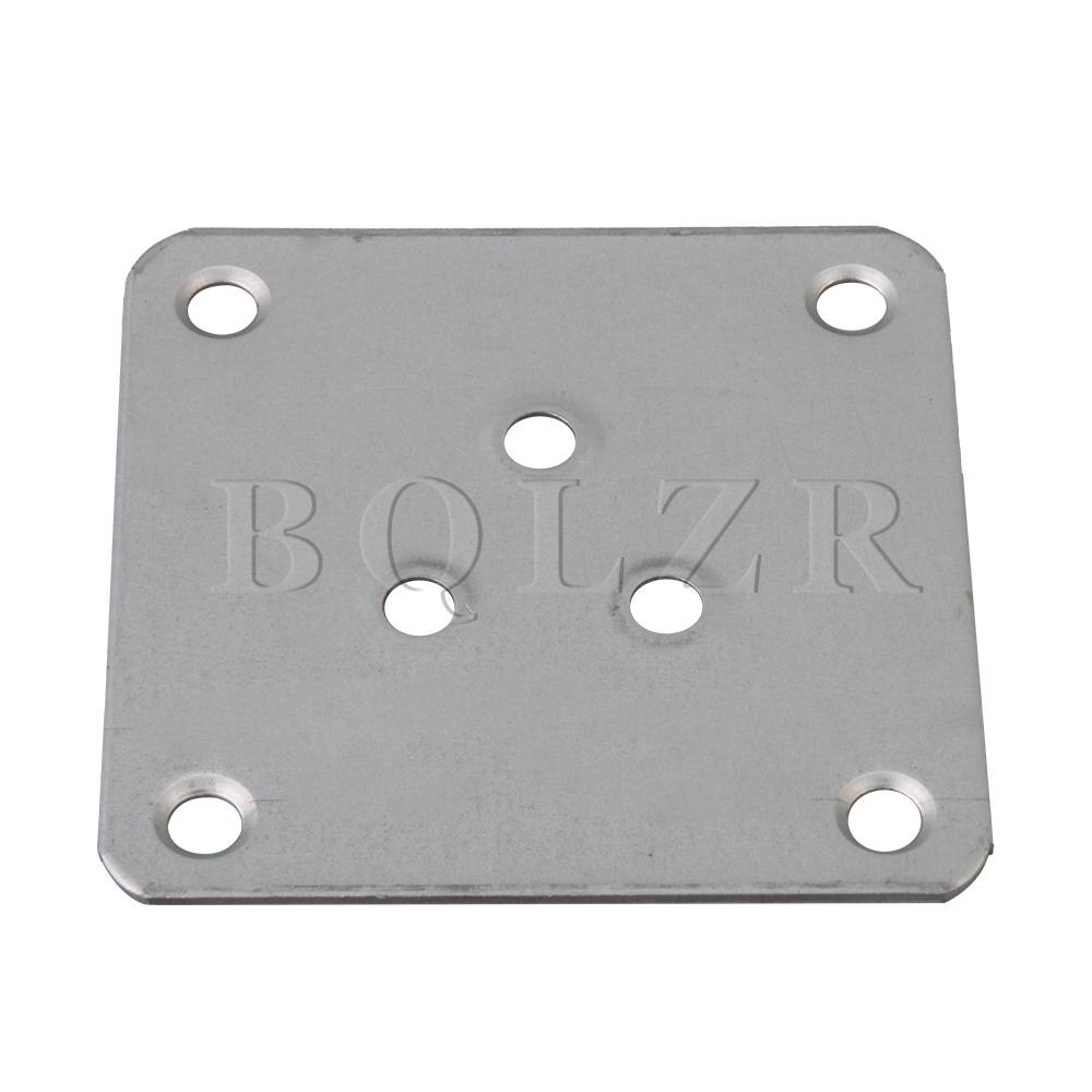 Bqlzr 4 st silver 7 x 7cm trämöbler sofffötter ben platta med 5mm hål
