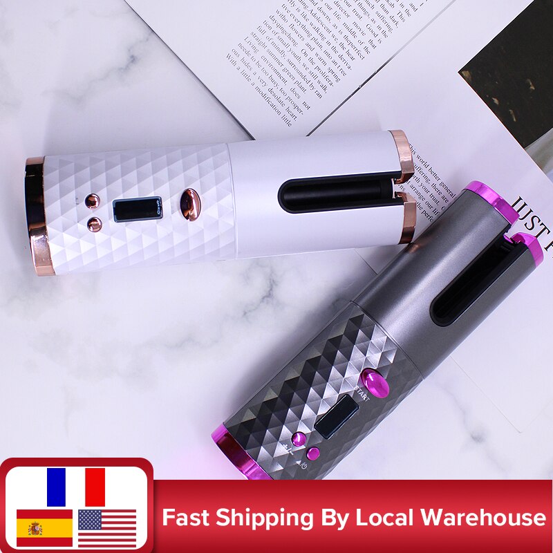 curl iron newest hair curler electric curling iron Wireless charging automatic curler Wand Ceramic Heating Care Wave
