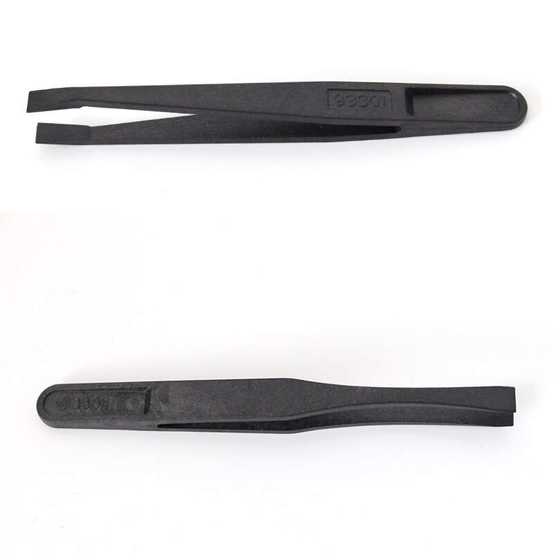 12 Size Anti-static ESD Plastic Tweezers Set Pointed Flat Curved Tips Tweezers for Electronics Phone PCB Repair Tools Kit