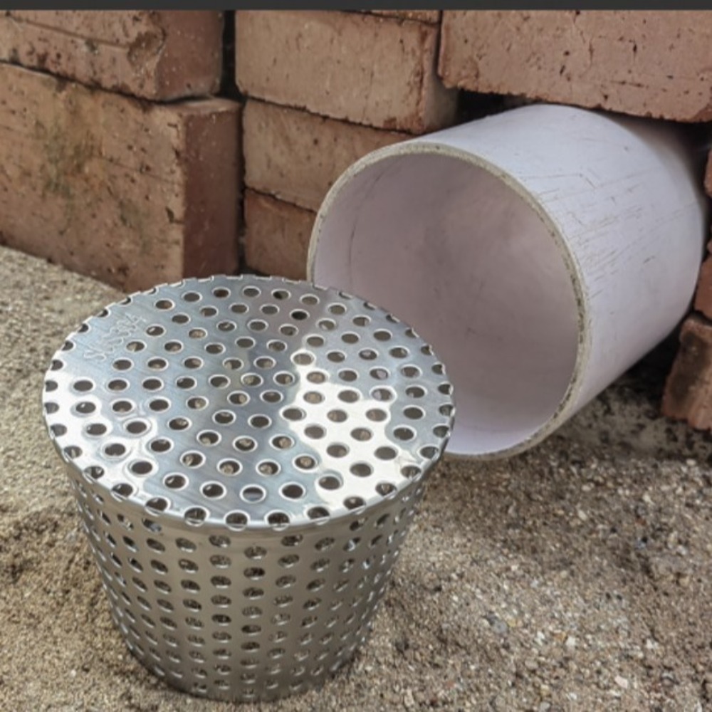 Dakgootbeschermers tegen verstopping, insecten- en vogelwerend, ronde dakgootafdekking, roestvrijstalen beschermers.