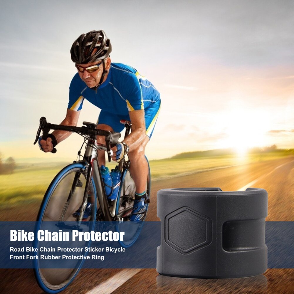 Draagbare Bike Chain Protector Racefiets Mountainbike Achter Vork Anti-Collision Rubber Bescherming Rring Fietsketting Protector