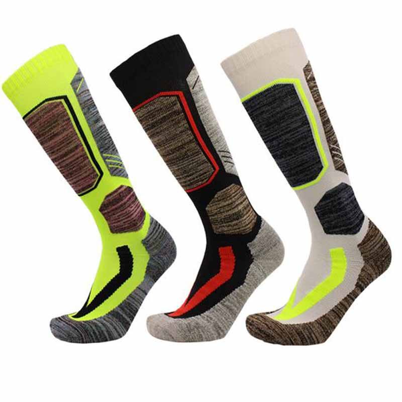 Outdoor Ski Sokken Winter Wicking Warm Knie Hoge Snowboard Sokken Fietsen Snowboarden Wandelen Sport Dikkere Thermosocks