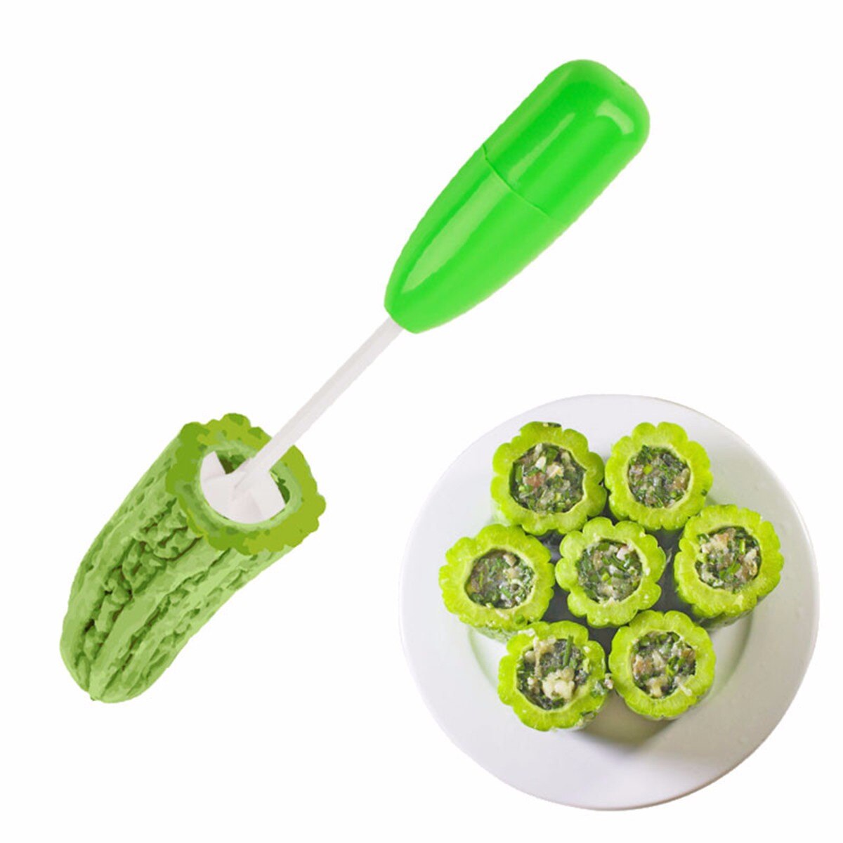 4pcs/set Kitchen Gadget Accessory Vege Drill Digging Corer Cooking Tool Vegetable Spiral Cutter Spiralizer Kitchen Item