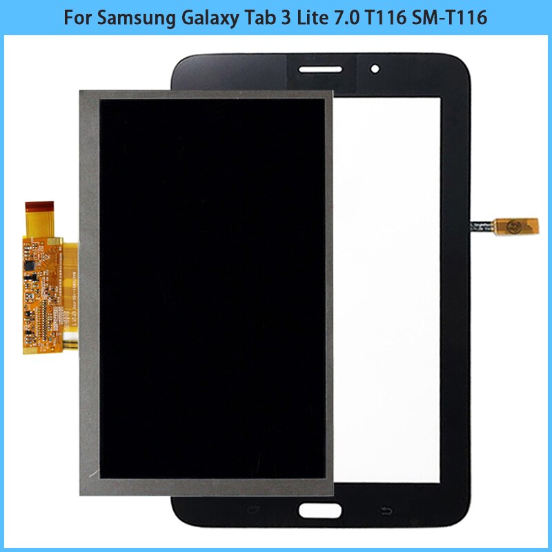 T116 LCD TouchScreen For Samsung Galaxy Tab 3 Lite 7.0 T116 SM-T116 LCD Display Touch Screen Panel Digitizer Sensor Replace