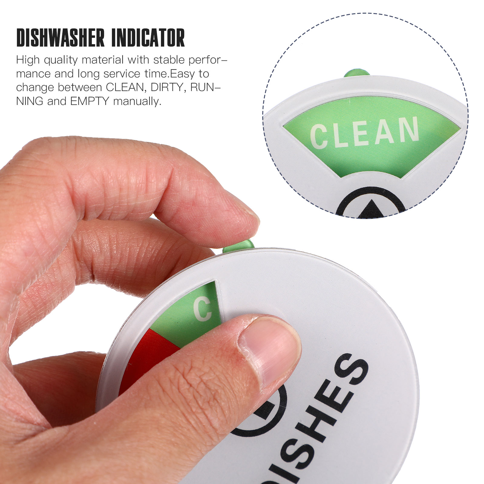 Spülmaschinen-Magnet, sauberes, schmutziges Schild, sauberes, schmutziges Schild, Schild für Geschirrspüler, sauberer Magnet, schmutzige Anzeige, Waschmaschine, Schüssel, Küchenaufkleber