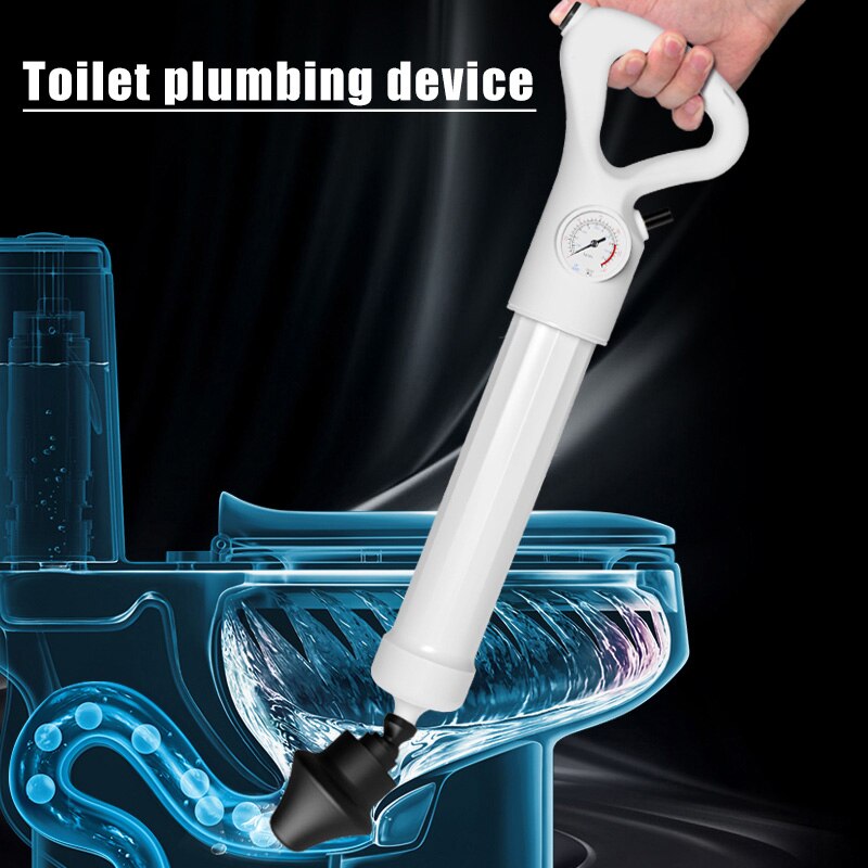 Toilet Plunger Drain Unblocker Manual Pneumatic Dredge Equipment High Pressure Air Drain Blaster For Kitchen Bathroom TN