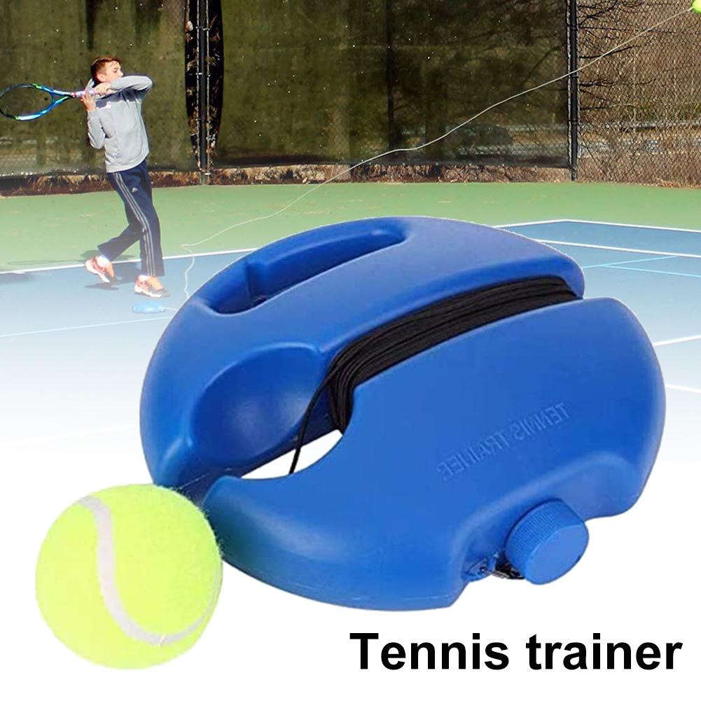 1Pc Portable Self-Studie Praktijk Tennis Trainer Base Rebound Bal Training Tool Plint Speler Voor Outdoor Practice Tool