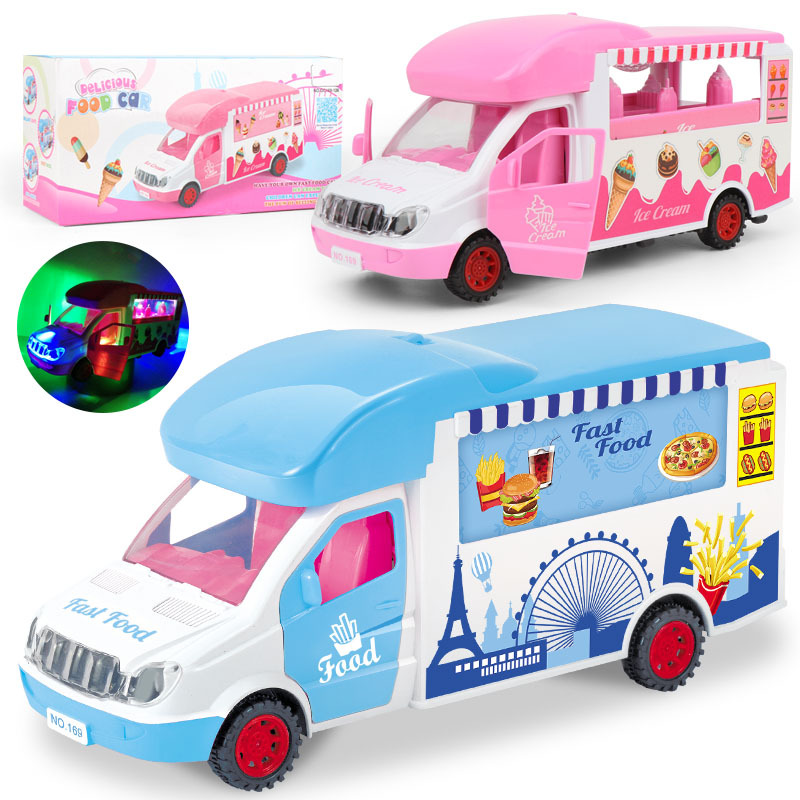 Girls' Birthday electric ice cream bar universal dining car toy Kit DIY Educational Children