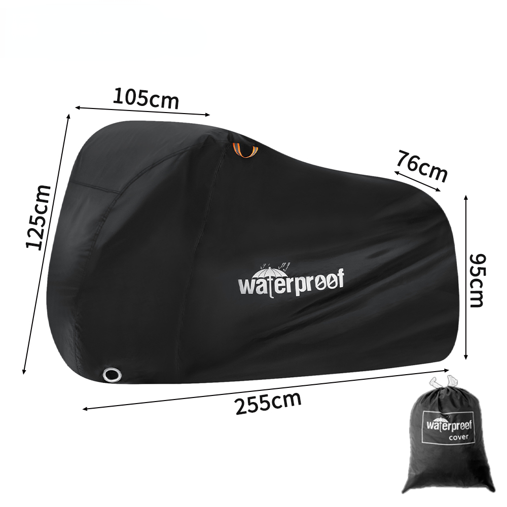 Housse de vélo imperméable, couverture de neige et de pluie, 255x125cm, protection UV pour vélo, anti-poussière, 210T, vtt, moto de montagne, toutes saisons: Rose