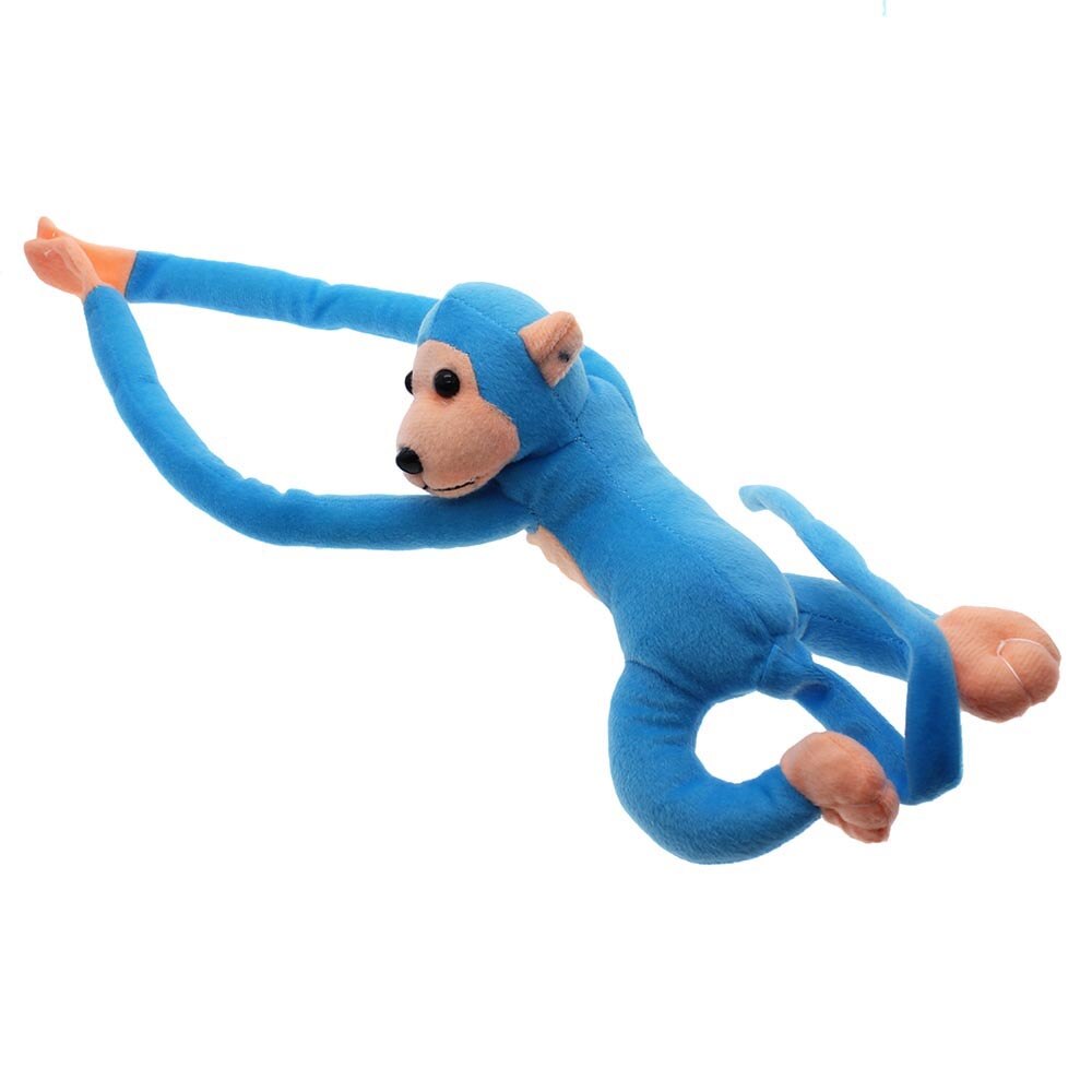 Jouet doux suspendu peluche Gibbon longue queue de bras enfants coton Super le meilleur d'anniversaire au choix 65*16cm: Bleu ciel