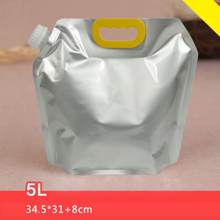 Stående pip vätskepåse återanvändbar tålig aluminiumfoliepåse öljuice dryckespåse förseglad förpackningspåse portabel 20 st/lot
