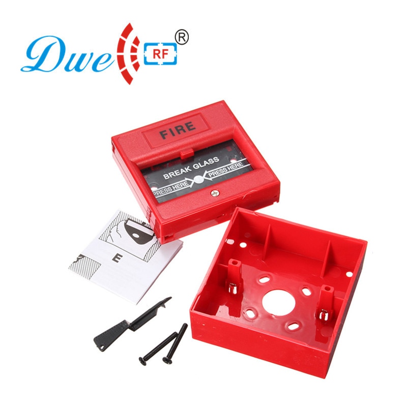 12V emergency breakglass fire alarm manual call point door release exit push button switch
