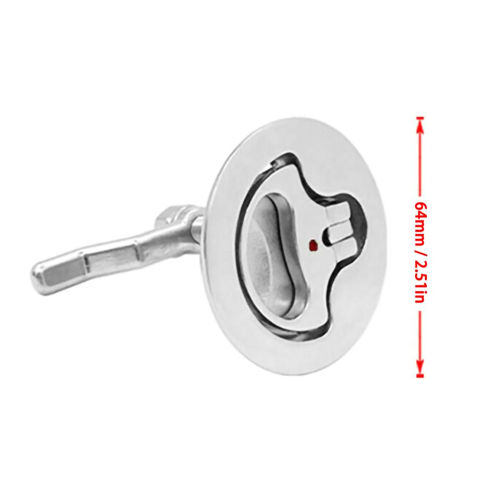 Marine Boat Hatch Latch Turning Lock Lift Handle Flush Mount 316 Stainless Steel