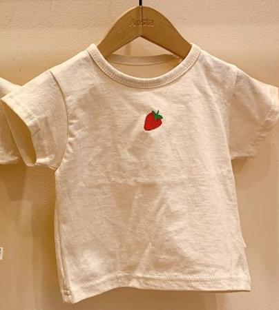 Sommer børn toppe drenge t-shirt toddler pige tees catroon t-shirt til piger bomuld børnet-t-shirts baby dreng piger tøj: Jordbær / 9m