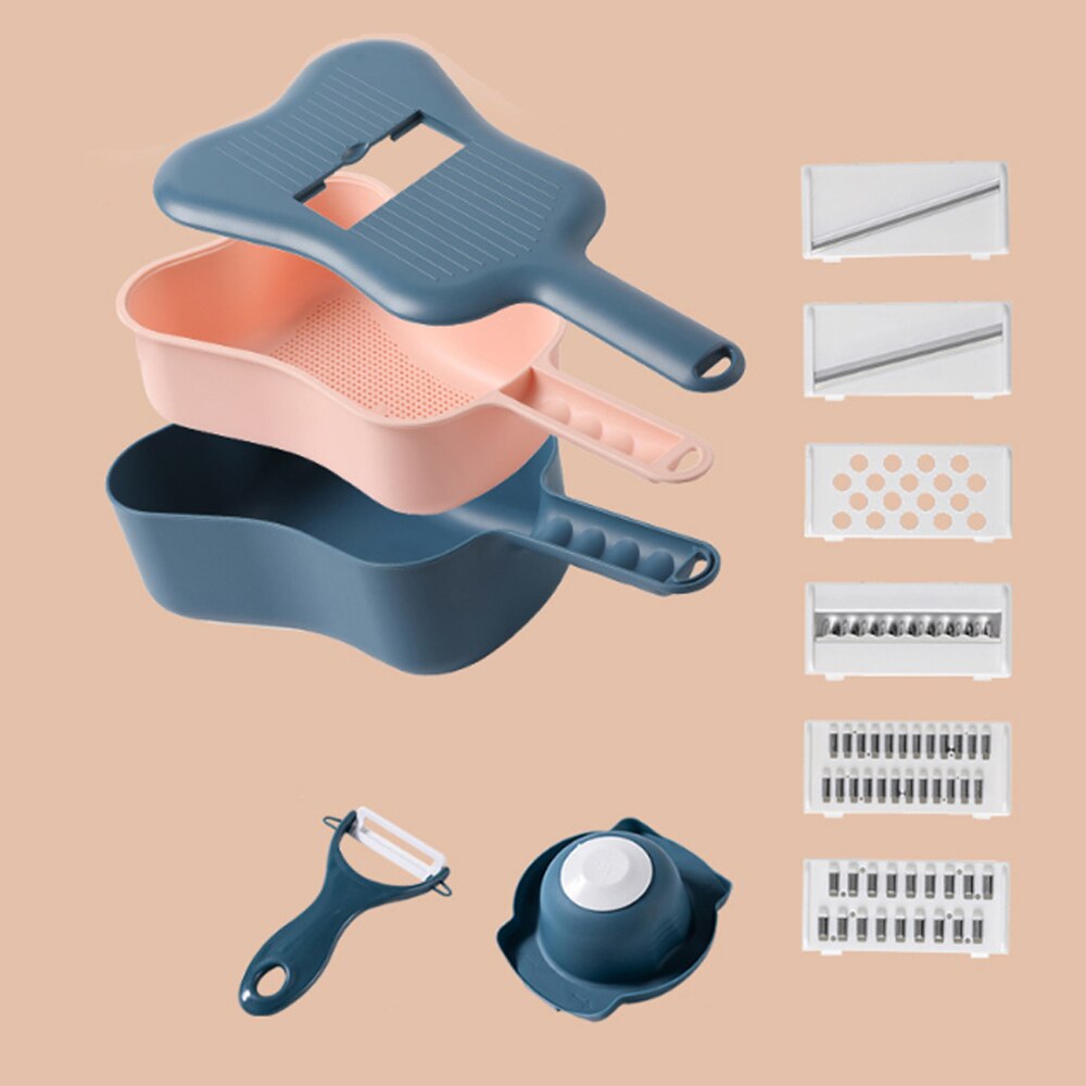 Guitar Shape Multifunctional Vegetable Cutter Kitchen Household Potato Shreds Cucumber Grater Slicing Cut Flowers Dicing Shaving