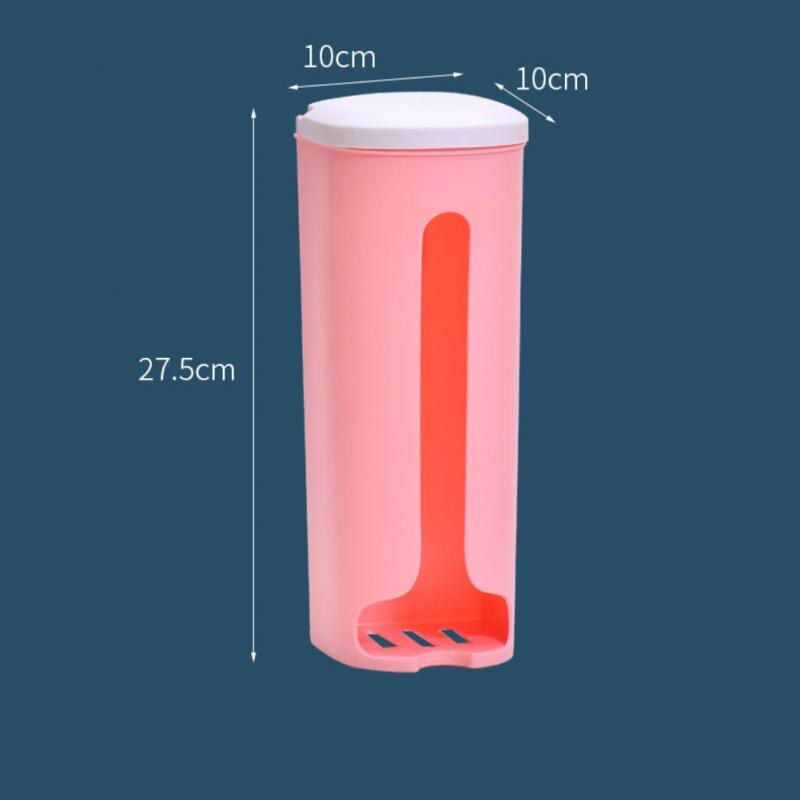 Wall Hanging Home Kitchen Bathroom Box Wall Hanging Plastic Storing Rack With Cover Life Home Garbage Bag Storage Container