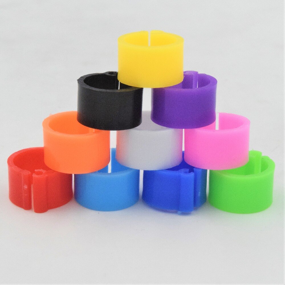 25/100 pcs Number Pigeon Leg Poultry Dove Bird Parrot Clip Rings Band Foot Ring Pigeon Supplies: Mixed Color 100pcs