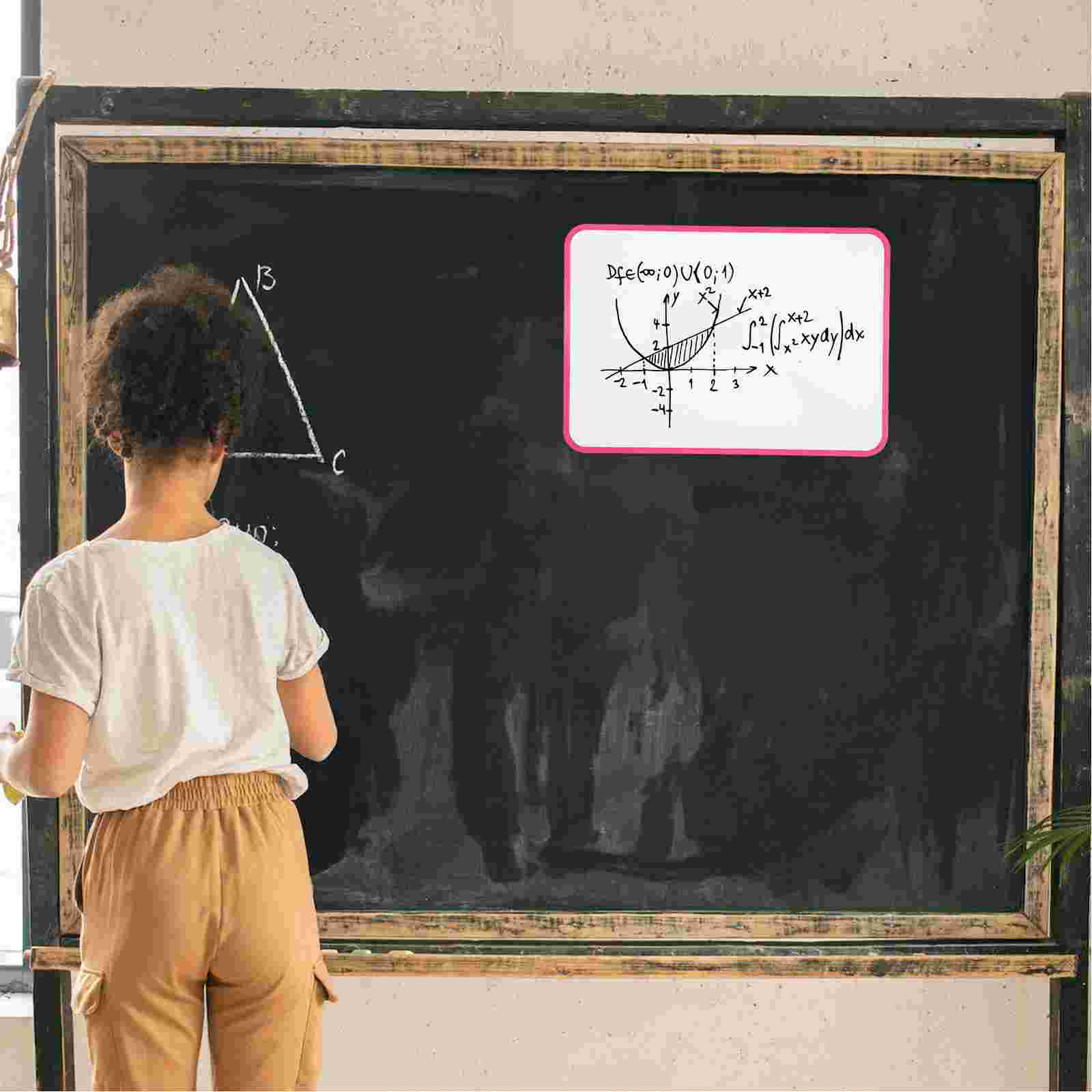 Pizarra blanca magnética pequeña, tablero de borrado en seco, tablero de escritura para niños, herramienta de enseñanza, pizarra, suministros de presentación, pizarras blancas para estudiantes