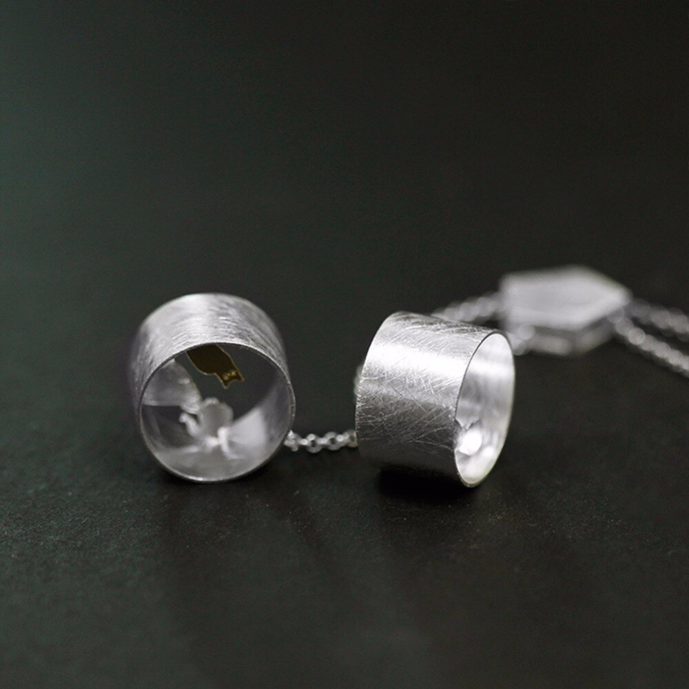 Lotus Fun Sterling Zilveren Hanger - Geometrisch Kat Design - Fijne Sieraden voor Dames