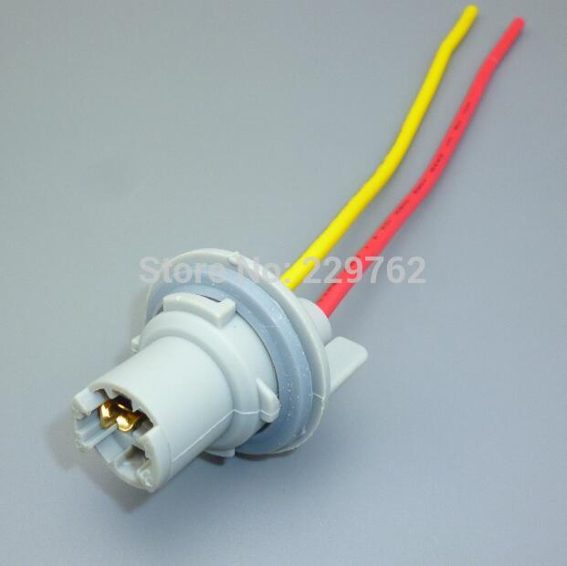 Soporte de bombilla LED T15, T13, G18, T20, 7440, 7443, T4W, adaptador de enchufe, lámpara de luz lateral de estacionamiento, adaptador de arnés de cableado, 2 uds.