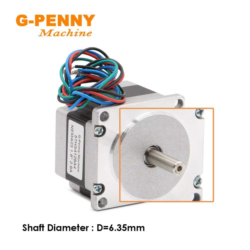 NEMA23 Stepper Motor 57HS4128A4 2.8A 0.55N.m 78Oz-in 4 Wires Hybird CNC Stepper motor For CNC machine 3D printer Stepper Motor