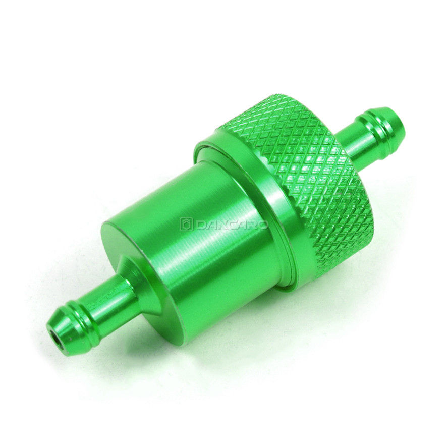 Filtro de combustible Universal para motocicleta, 8mm, motor en línea, carburador CNC, filtro de Gas y combustible, filtros de aceite para Motor, accesorios todoterreno ATV: Azul marino