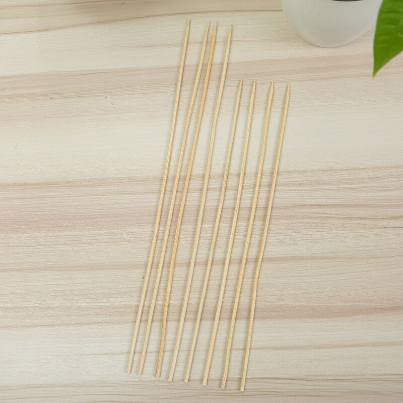 Robust Bambus Spieß Sticks BBQ Obst Shish Kebab Natürliche Holz 25cm Sticks Grill Stick DRSA889
