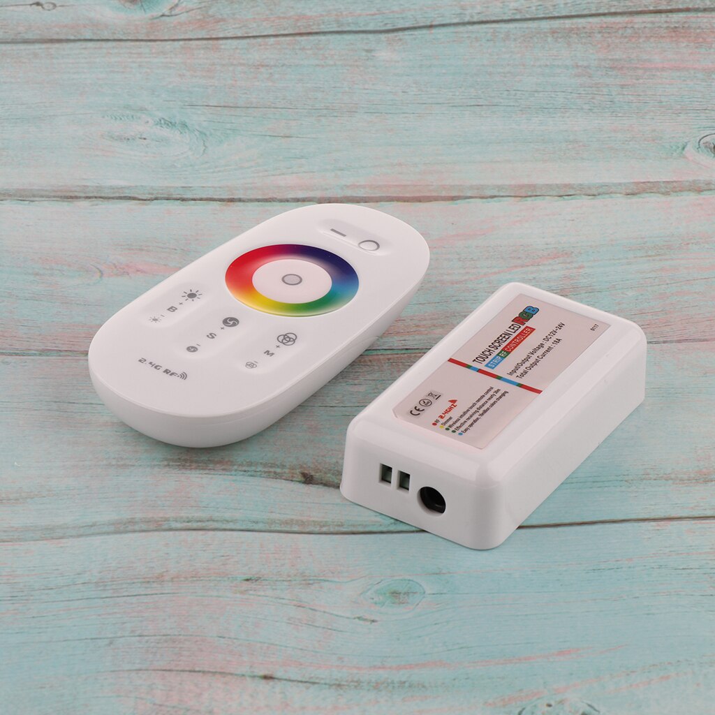 RGB LED Strip Light Controller Wireless RF Remote Touch Dimmer DC 12/24V
