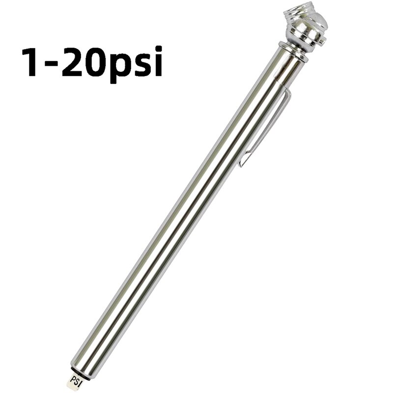 Low Pressure Pen Tire Gauge 1-20 PSI for Golf Carts, ATV's and Air Springs 5 Pack