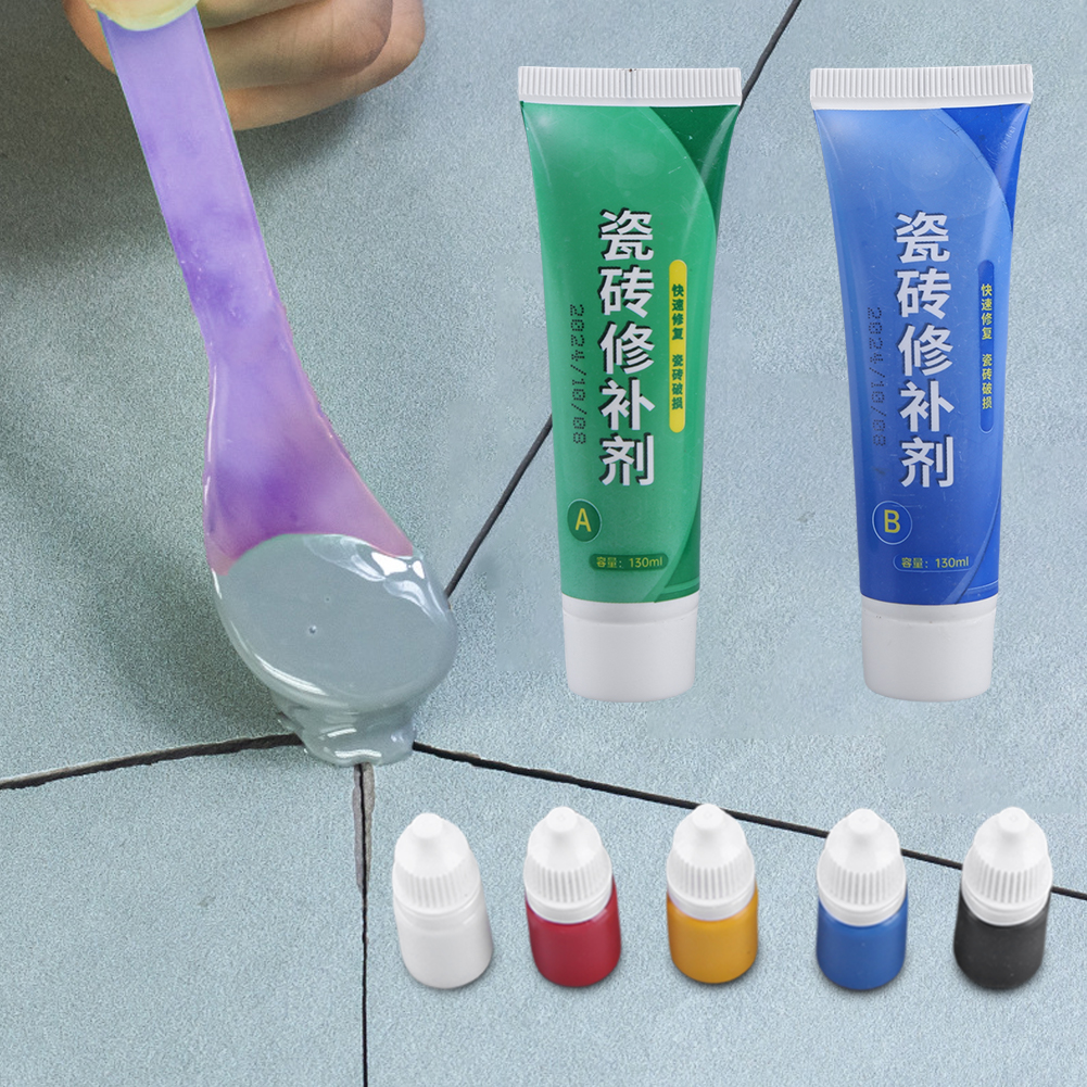 Tile Repair Kit Marble Repair Kit Shower Repair Kit Porcelain Repair Kit Tile Repair Agent for Chips Dents Cracks Holes Scratch